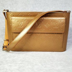 Louis Vuitton Alston Gold Monogram Mat Shoulder Bag